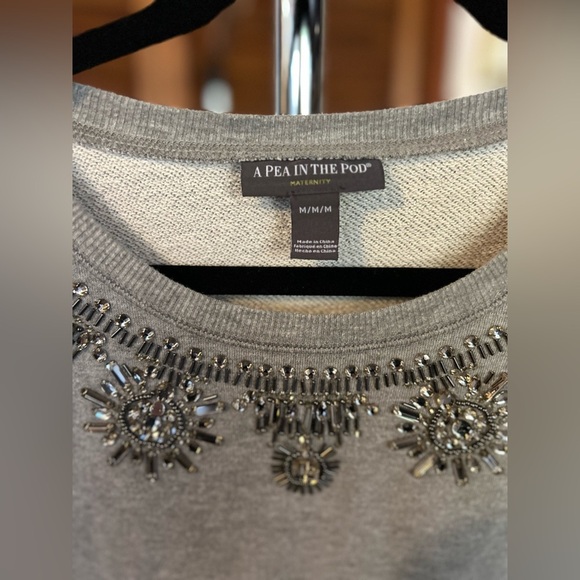 A pea in the pod maternity sweatshirt size m - Picture 6 of 9